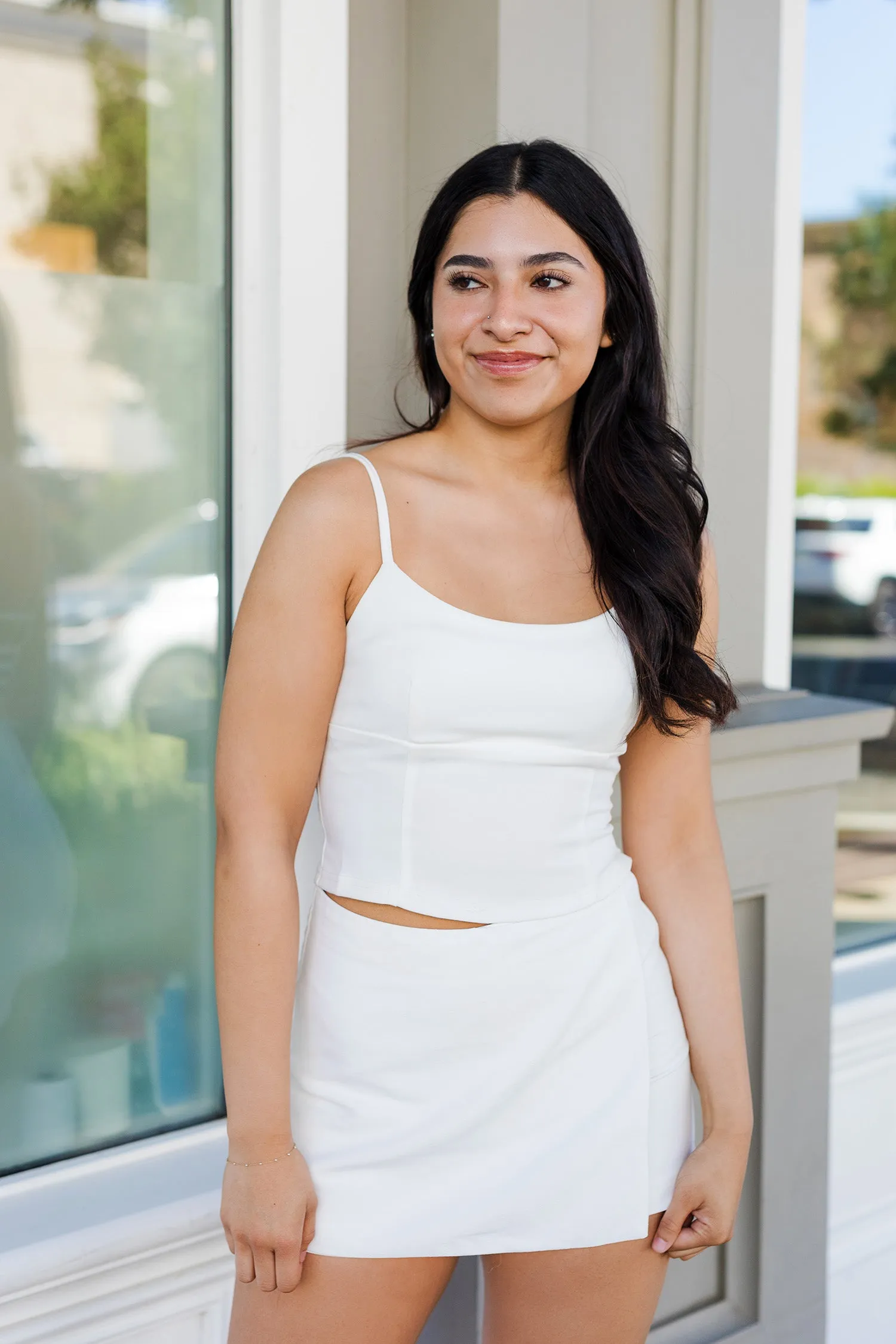 The Falling Fast Overlap Mini Skort