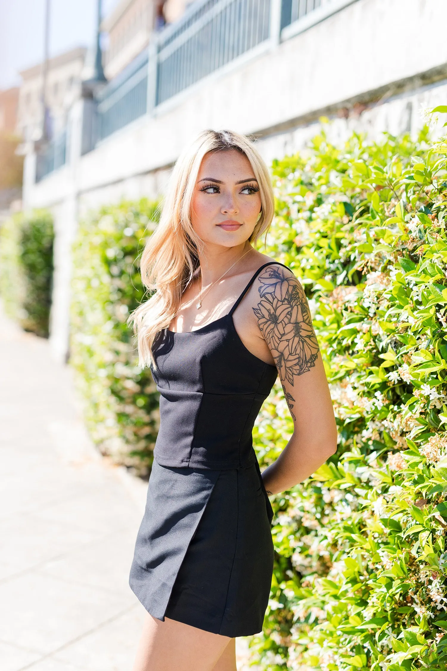 The Falling Fast Overlap Mini Skort