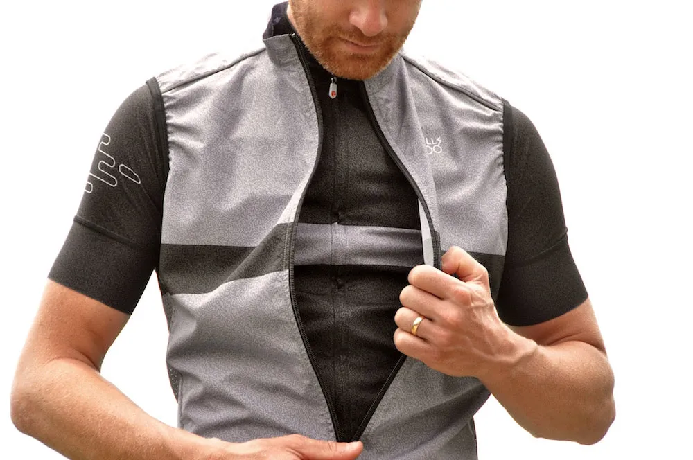 THE GREY STRIPE GILET