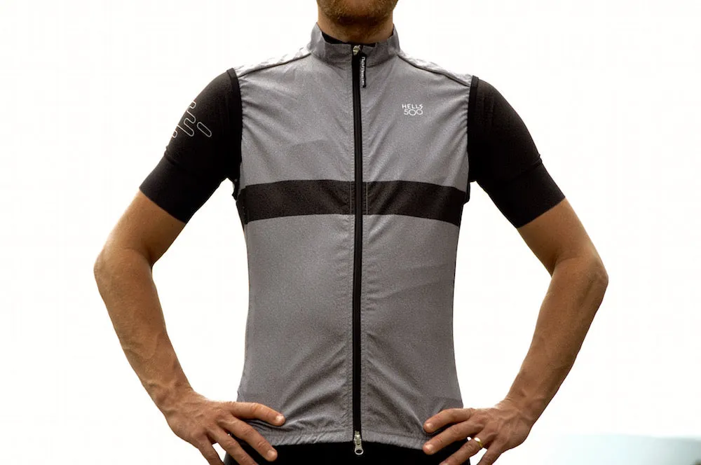 THE GREY STRIPE GILET