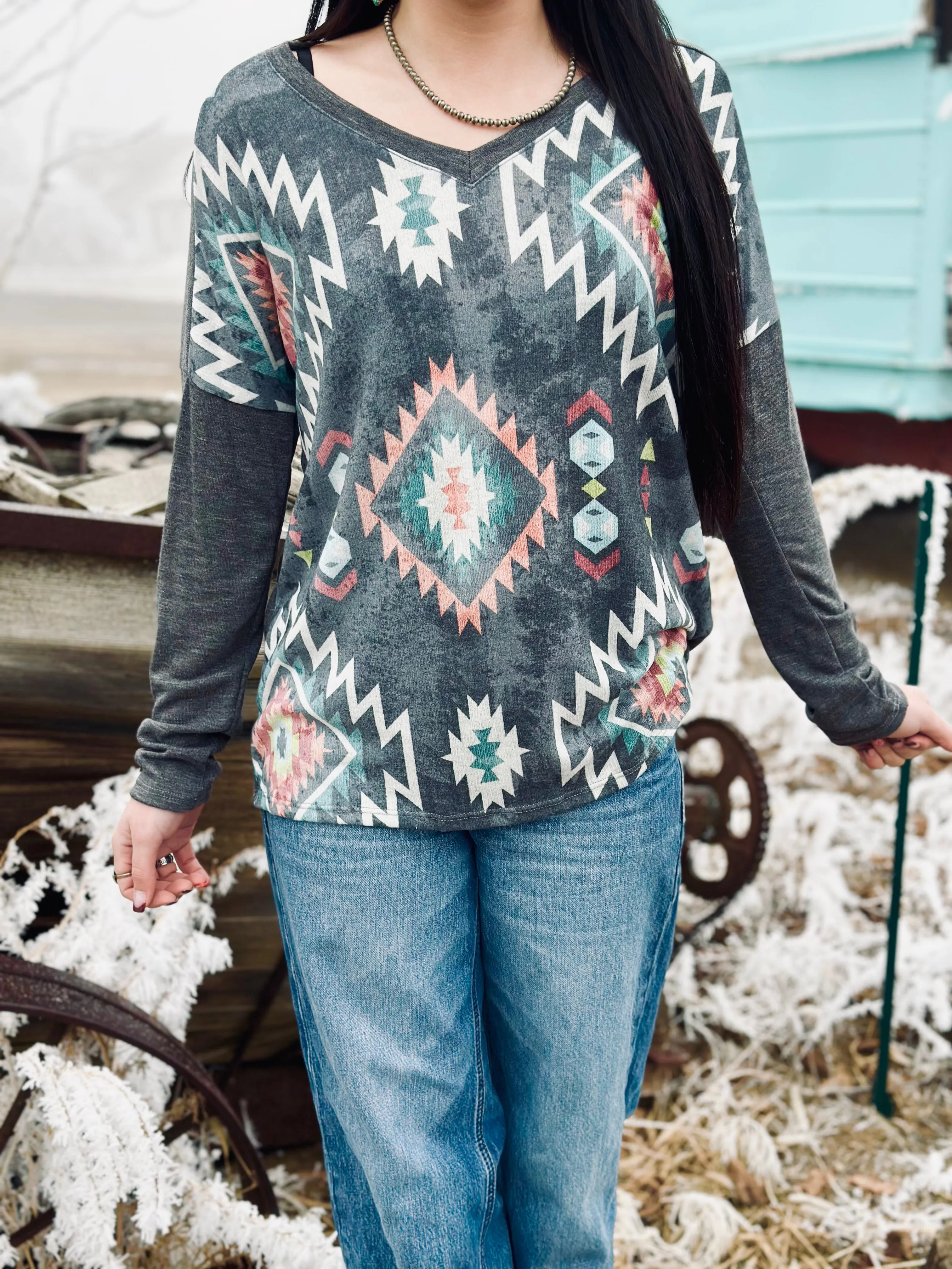 The Melany Aztec Top