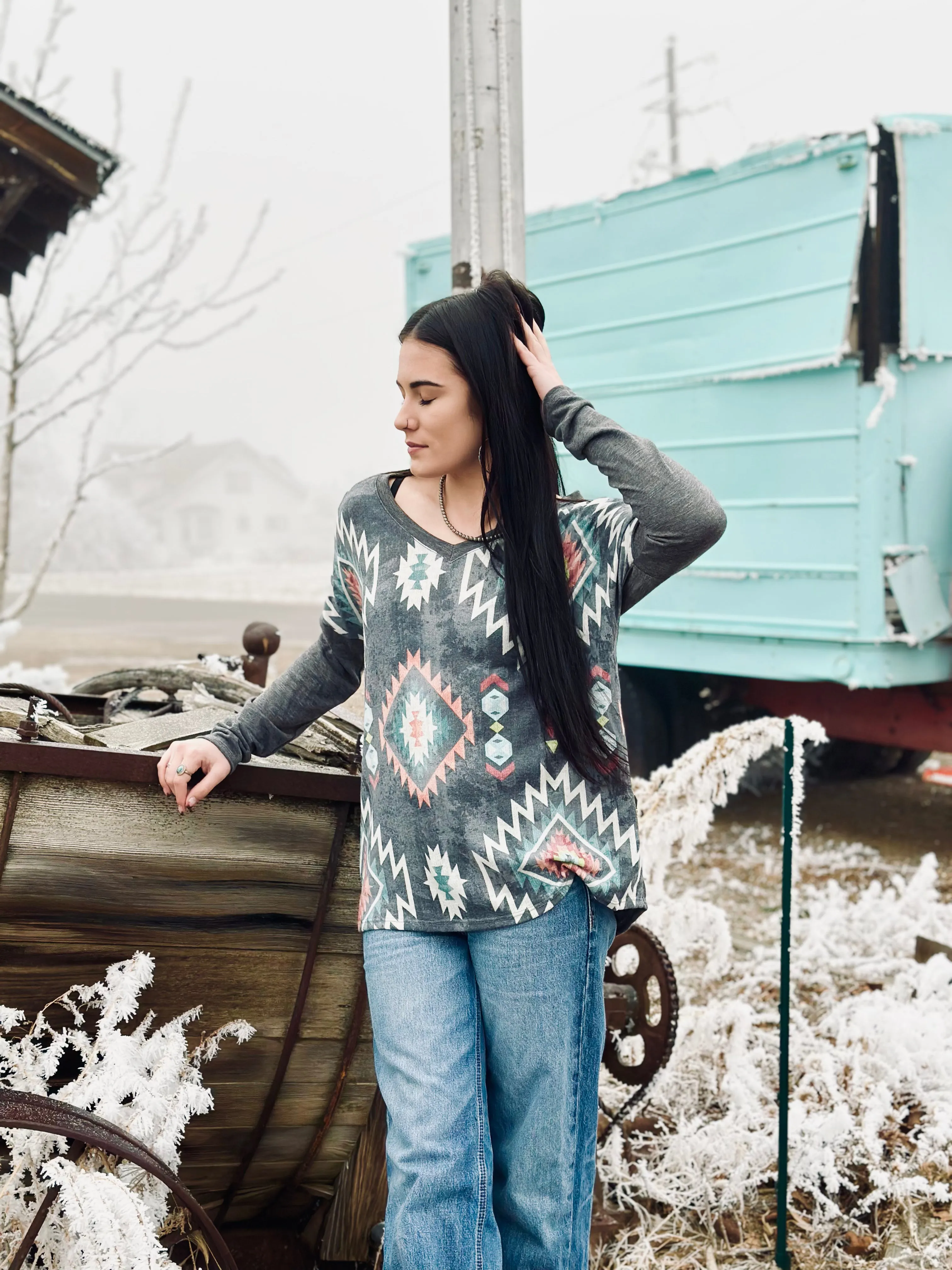 The Melany Aztec Top