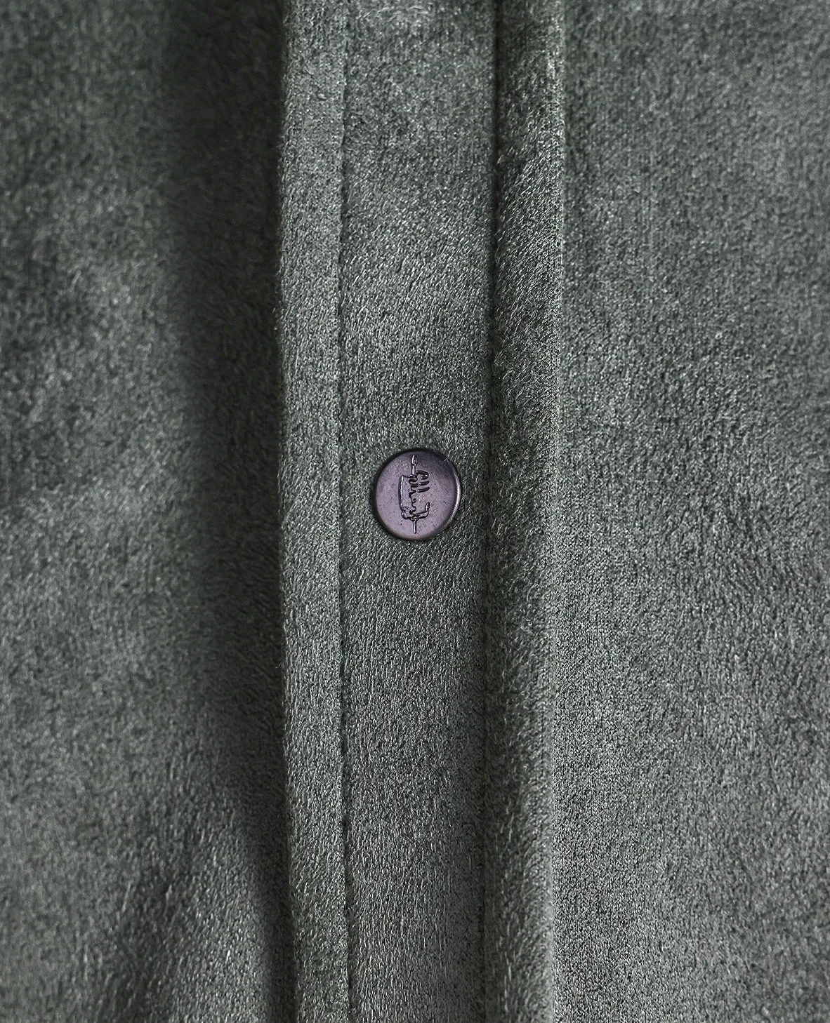 The Wyatt - Microsuede Shirt Jacket - Hunter Green