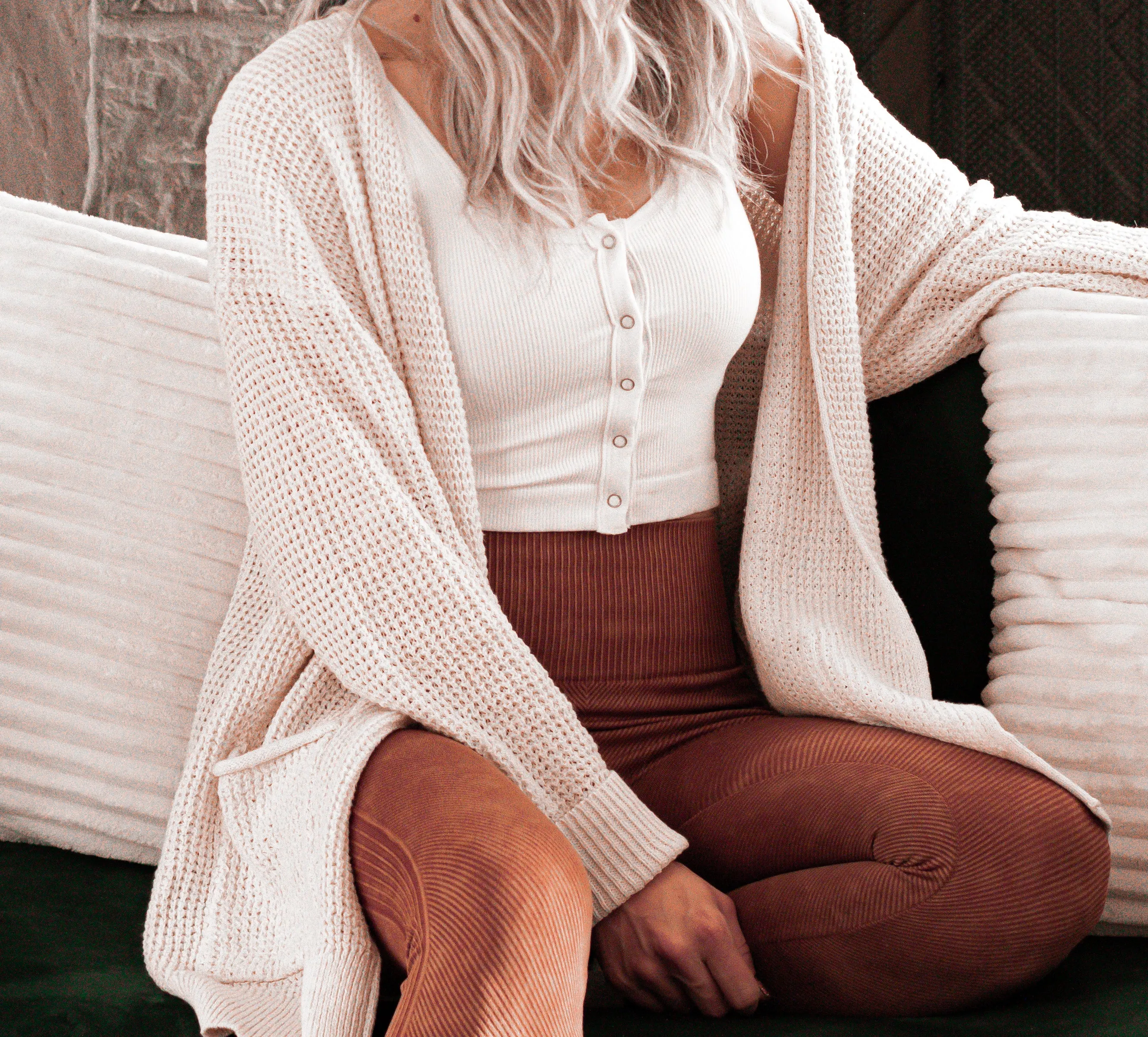 Thermal Pocket Cardigan