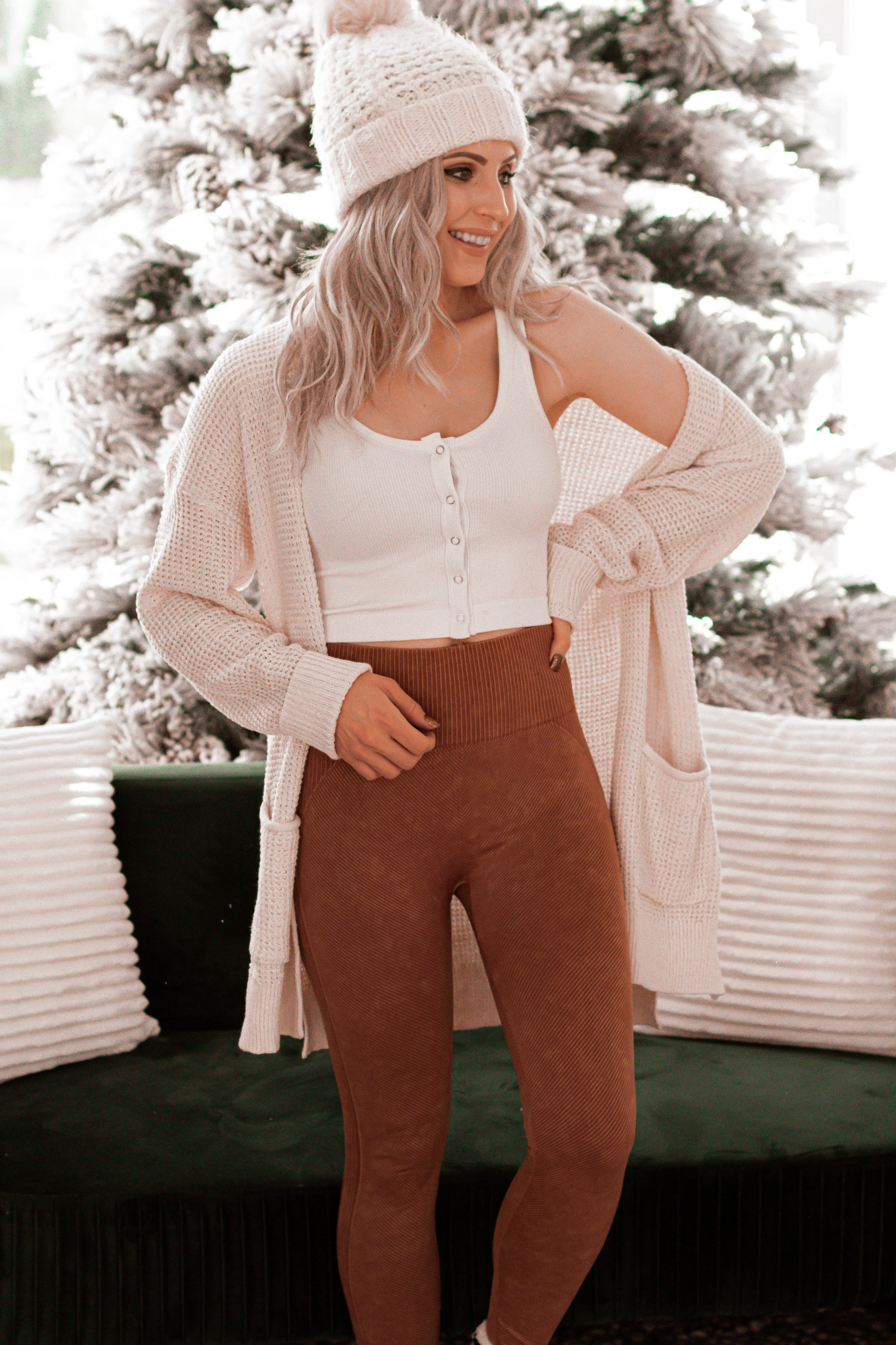 Thermal Pocket Cardigan