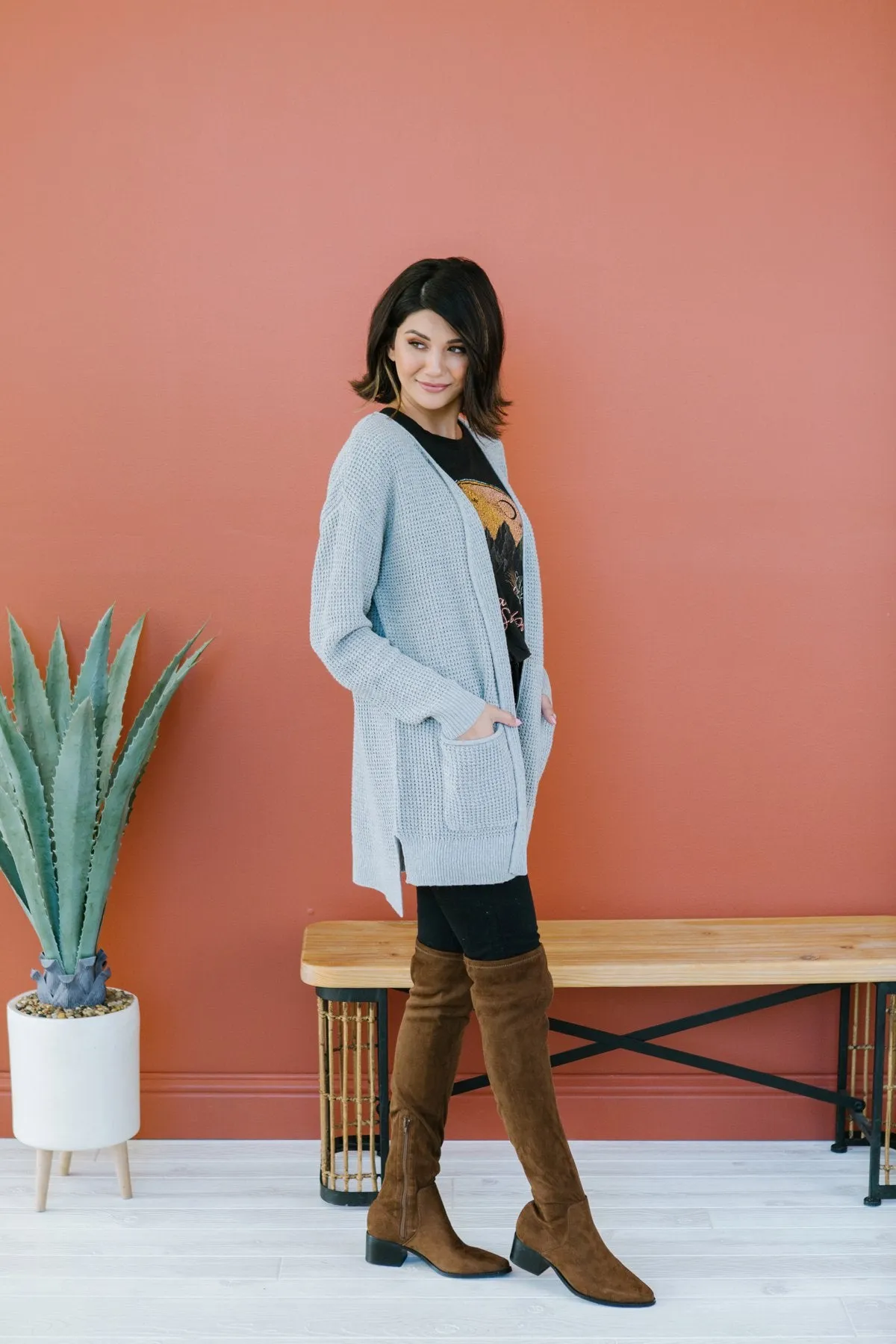 Thermal Pocket Cardigan