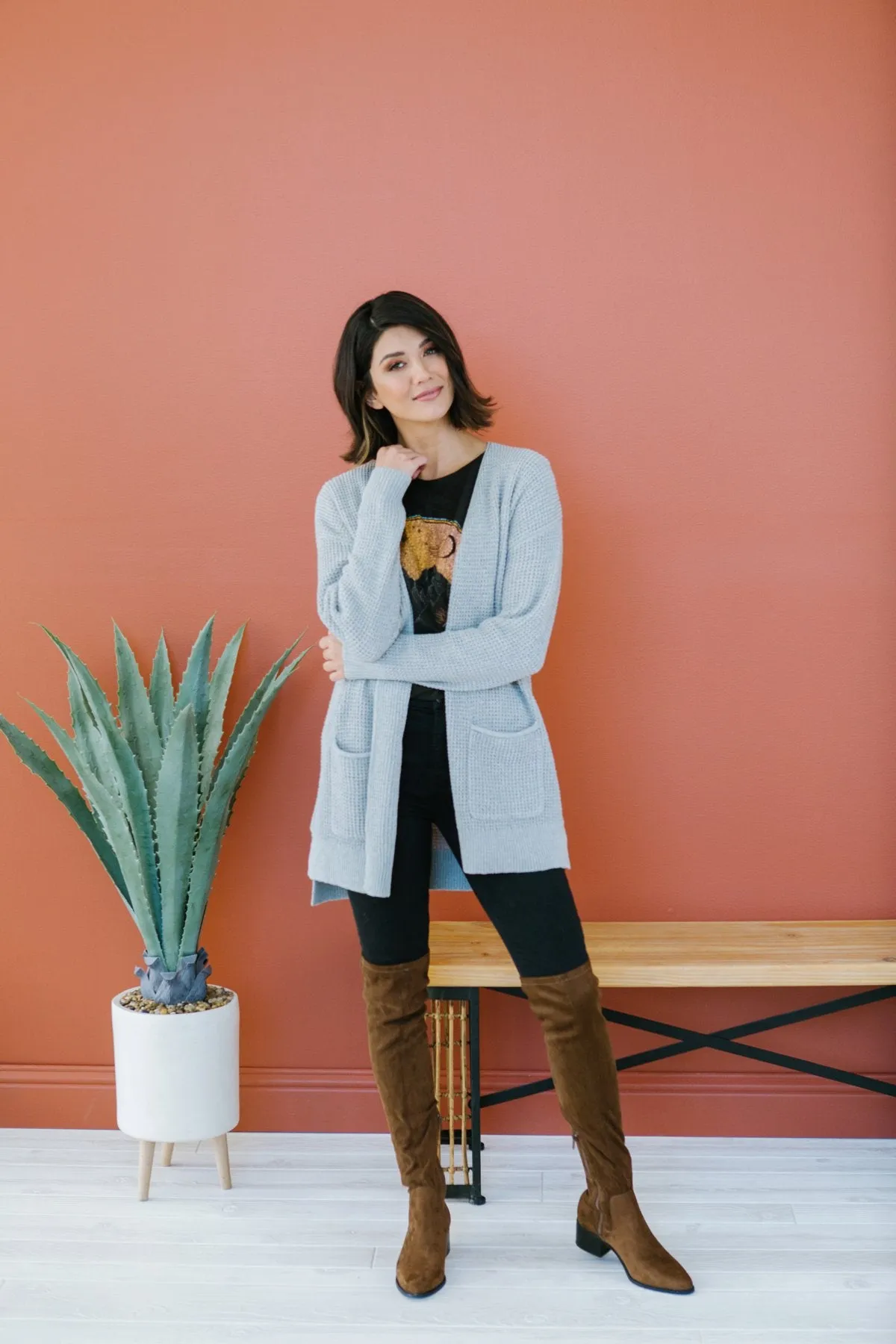 Thermal Pocket Cardigan
