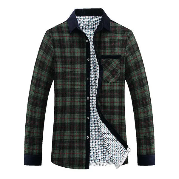 Thick Warm Checked Shirt