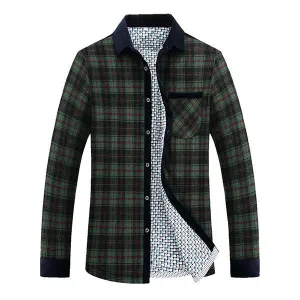 Thick Warm Checked Shirt