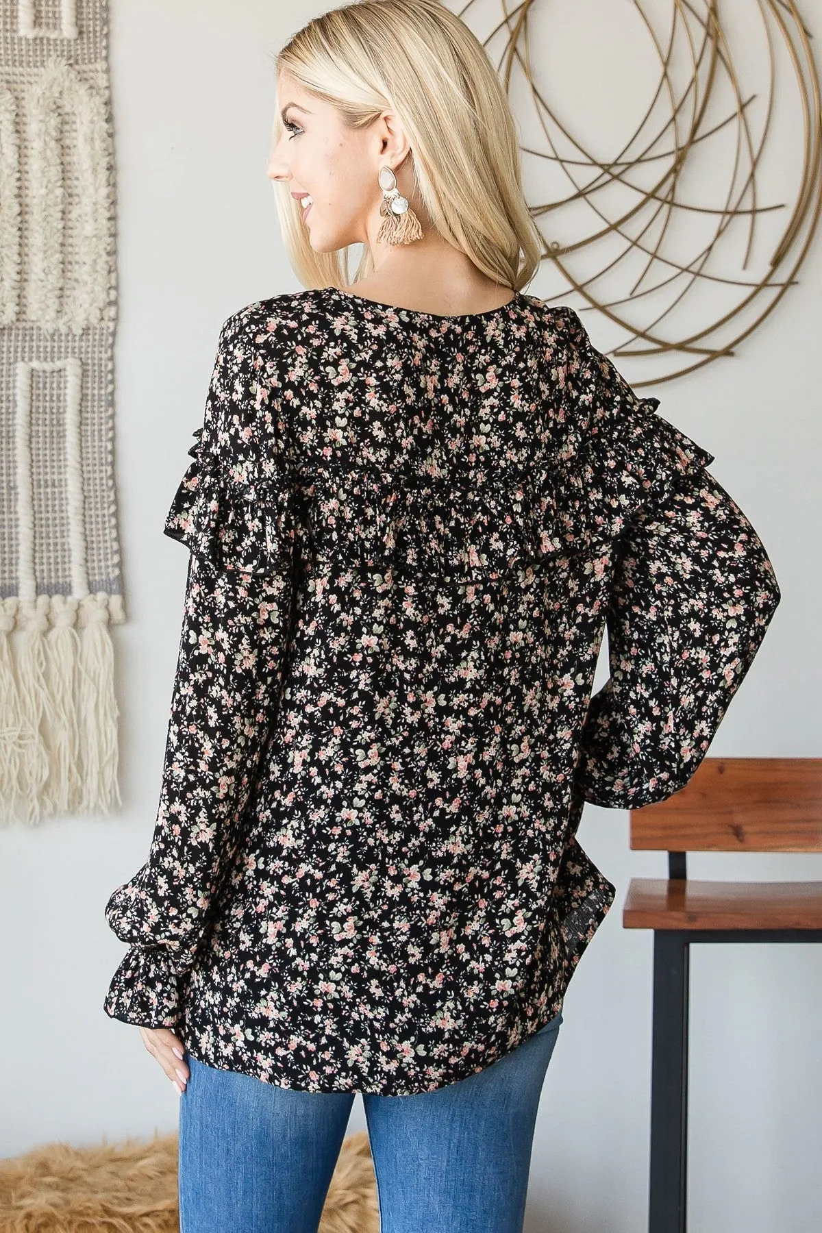 Tie Front Peasant Top