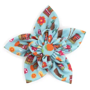 Tiki Time Dog Collar Flower