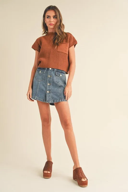 Toffee Sweater Knit Top