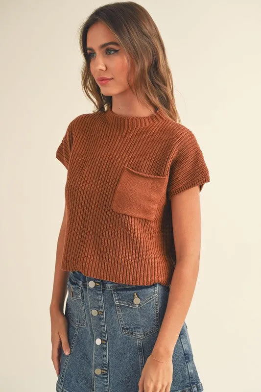 Toffee Sweater Knit Top