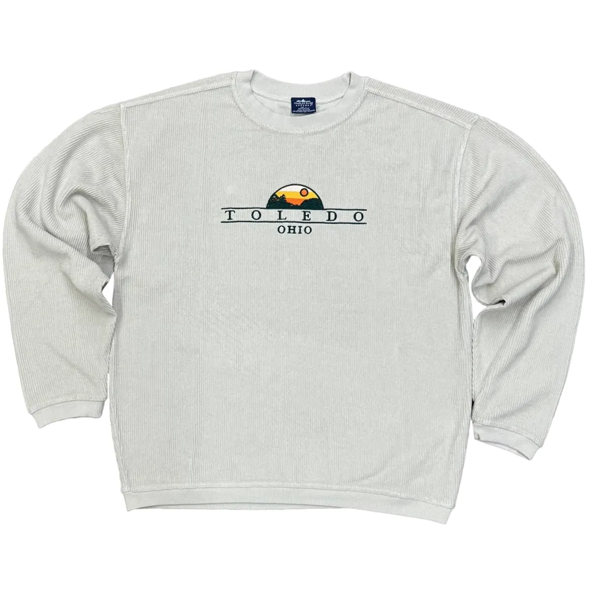 Toledo Ohio Embroidered Corded Sweatshirt