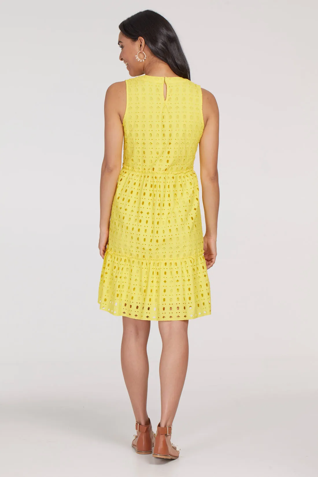 Tribal | Tribal Femme | Crewneck | Layered | Eyelet | Dress | Women's