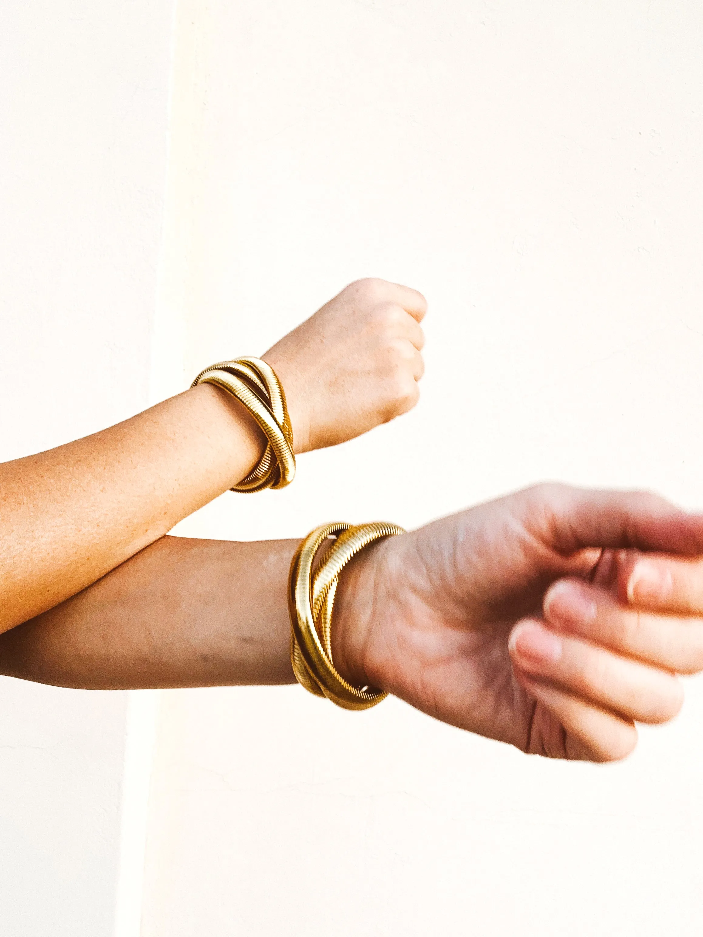 Triple Strand Bangle Bracelet