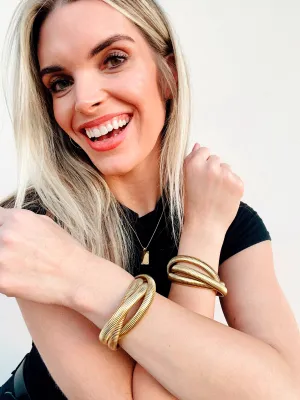 Triple Strand Bangle Bracelet