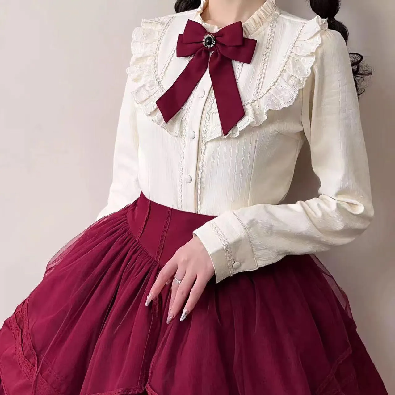 Uncle Wall Original~Daily Lolita Shirt Winter Shirts