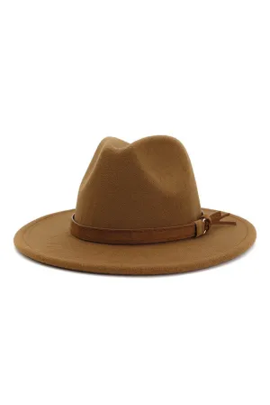 Unforgettable Coffee Wide Brim Fedora Hat