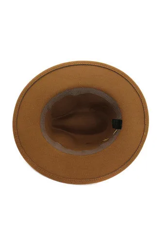 Unforgettable Coffee Wide Brim Fedora Hat