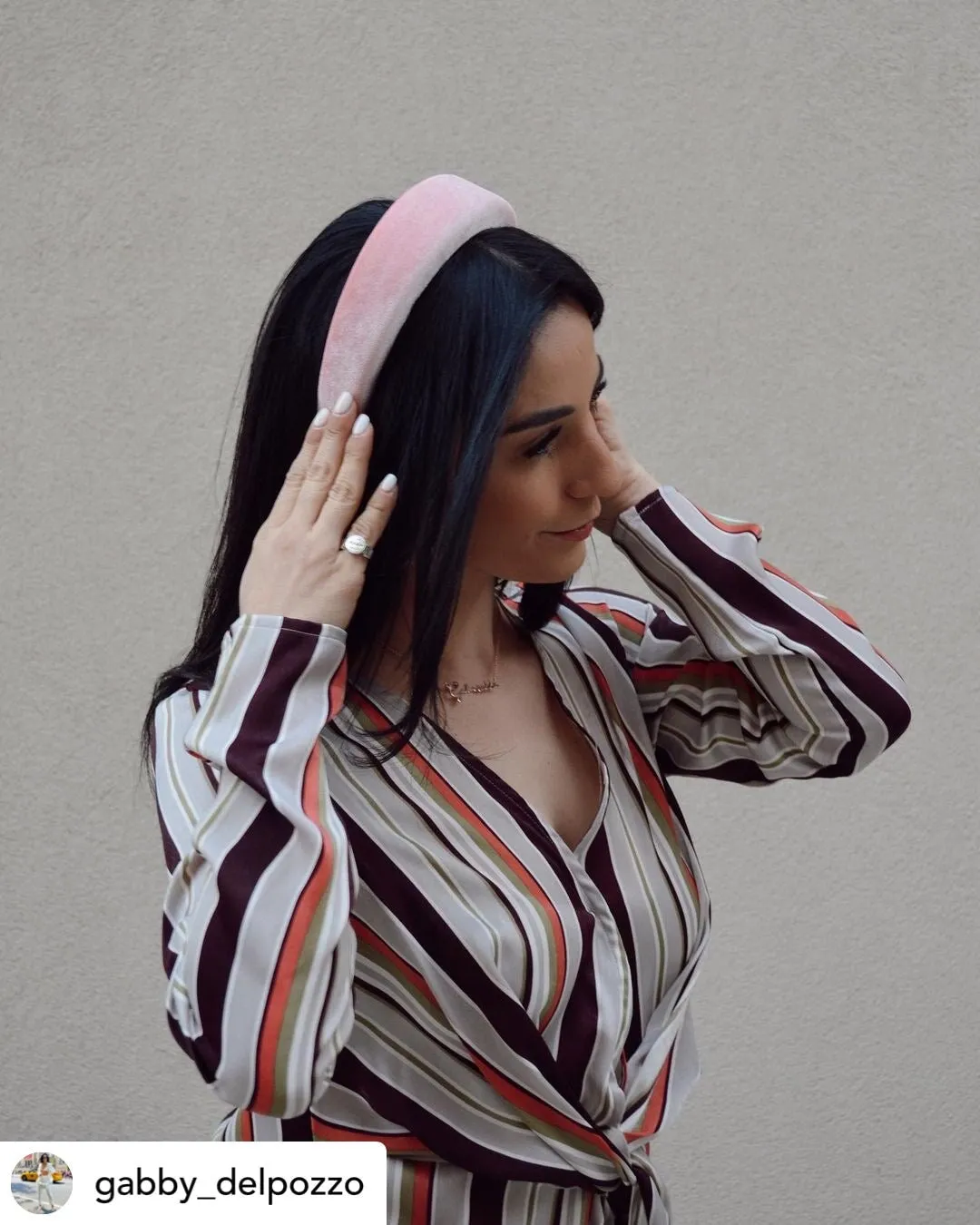 Uptown Girl Padded Velvet Headband