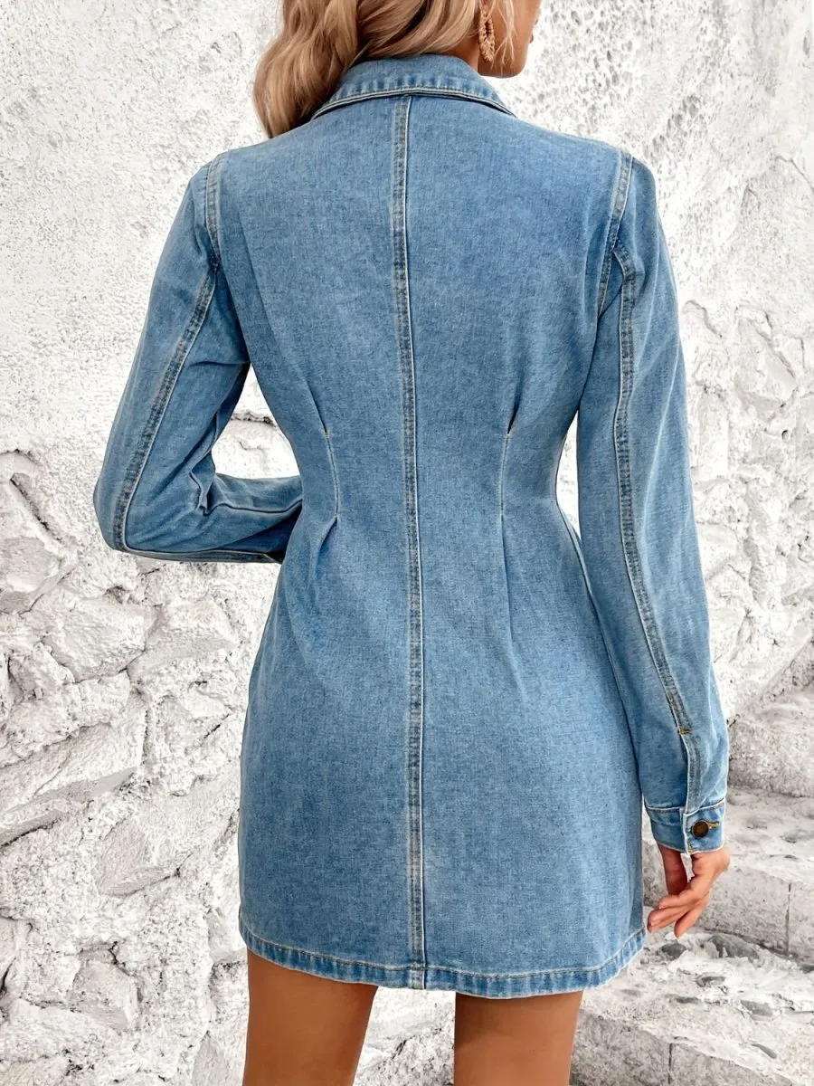 Urban Chic Long Sleeve Denim Dresses for Women