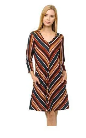 V Striped Dress/Tunic