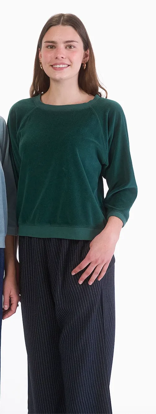 Velour Sweatshirt - Two Colors