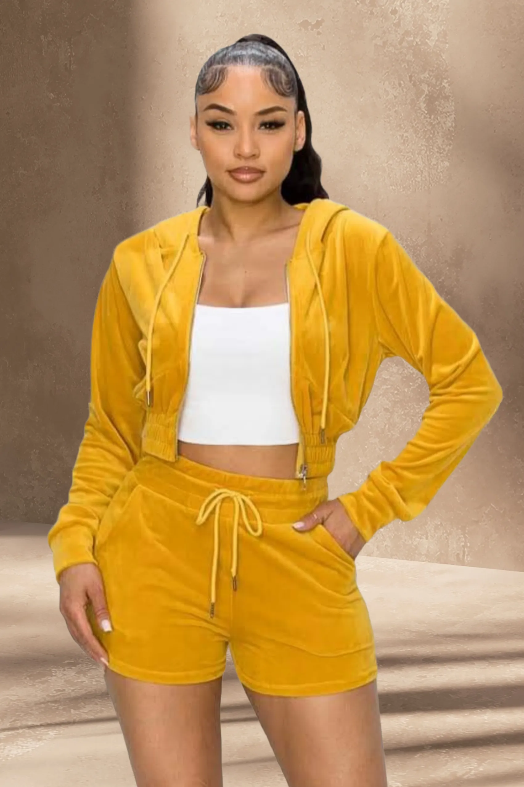 Velvet 2 Piece Short Set