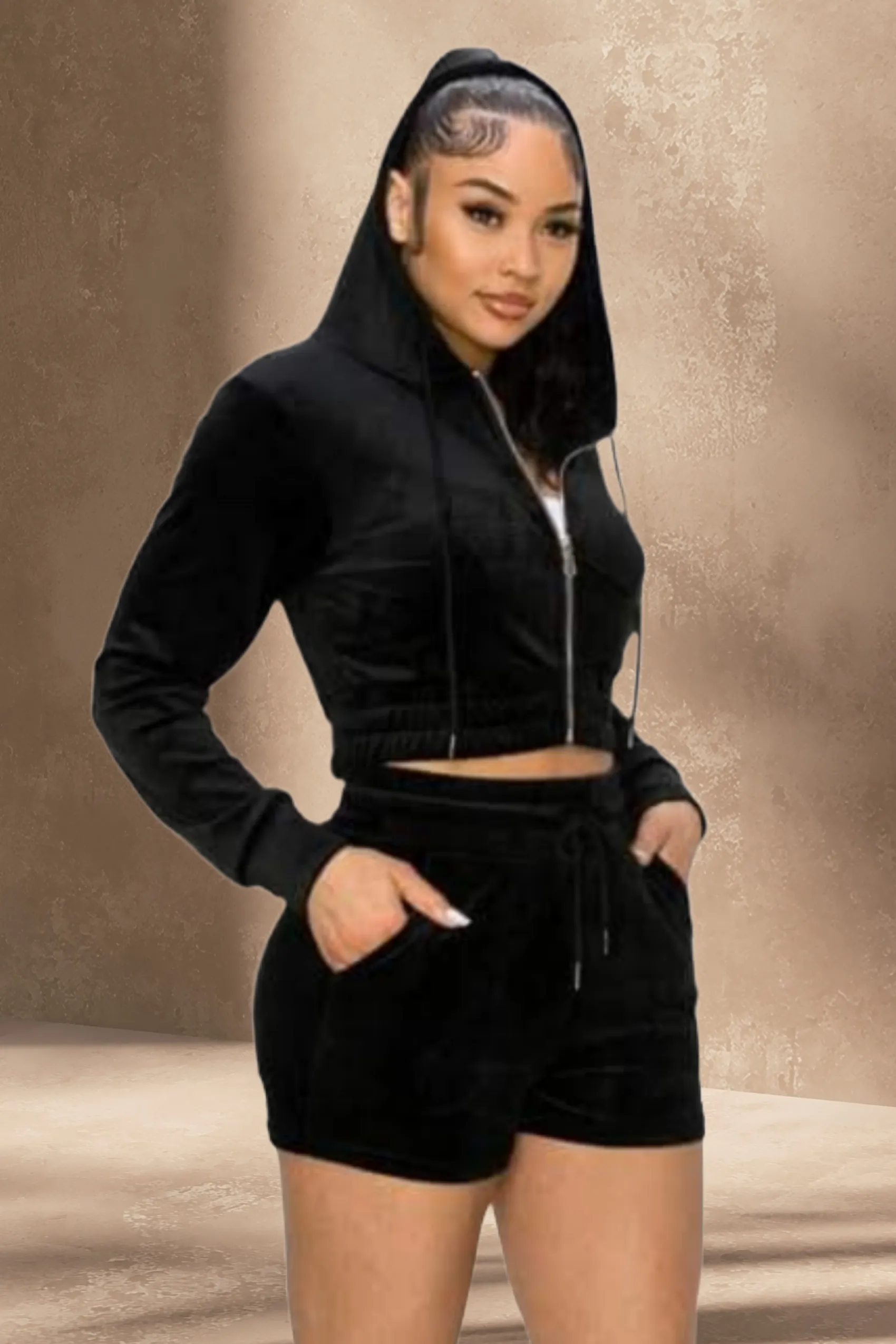 Velvet 2 Piece Short Set