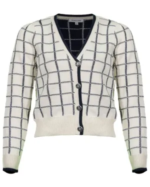 Veronica Beard Adaire Check Cardigan