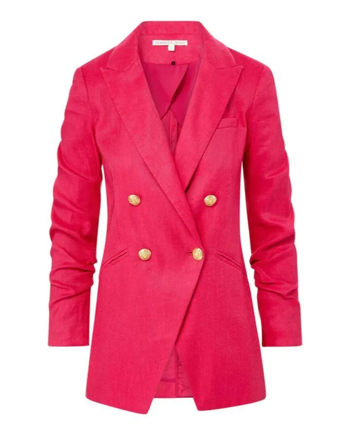 Veronica Beard Hirsh Linen Dickey Jacket