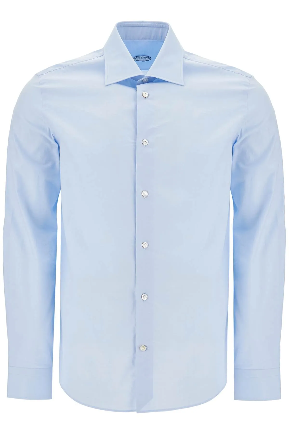 VINCENZO DI RUggIERO slim fit twill shirt for men