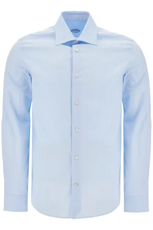 VINCENZO DI RUggIERO slim fit twill shirt for men
