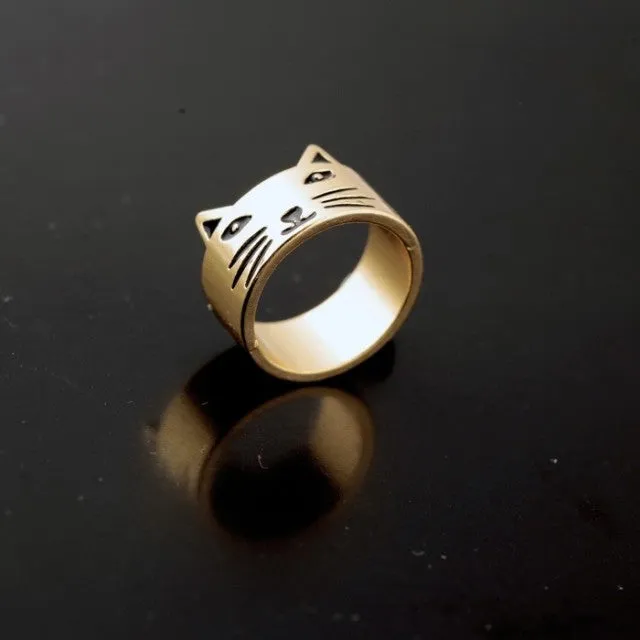 Vintage Cat Fashion Brief Ring