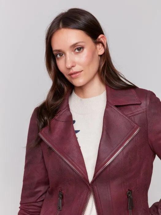 Vintage Faux Leather Perfecto Jacket
