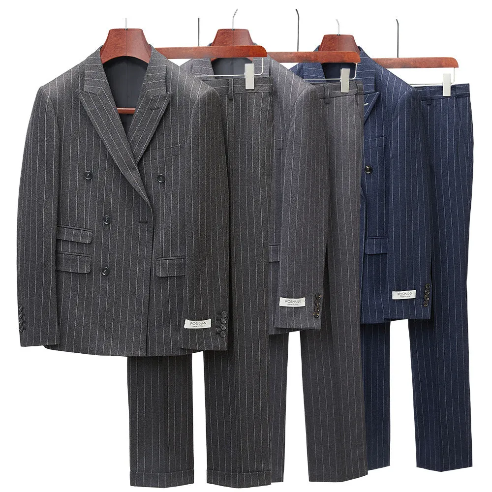ViscoChic Flat Front Skinny 3 Piece Suit