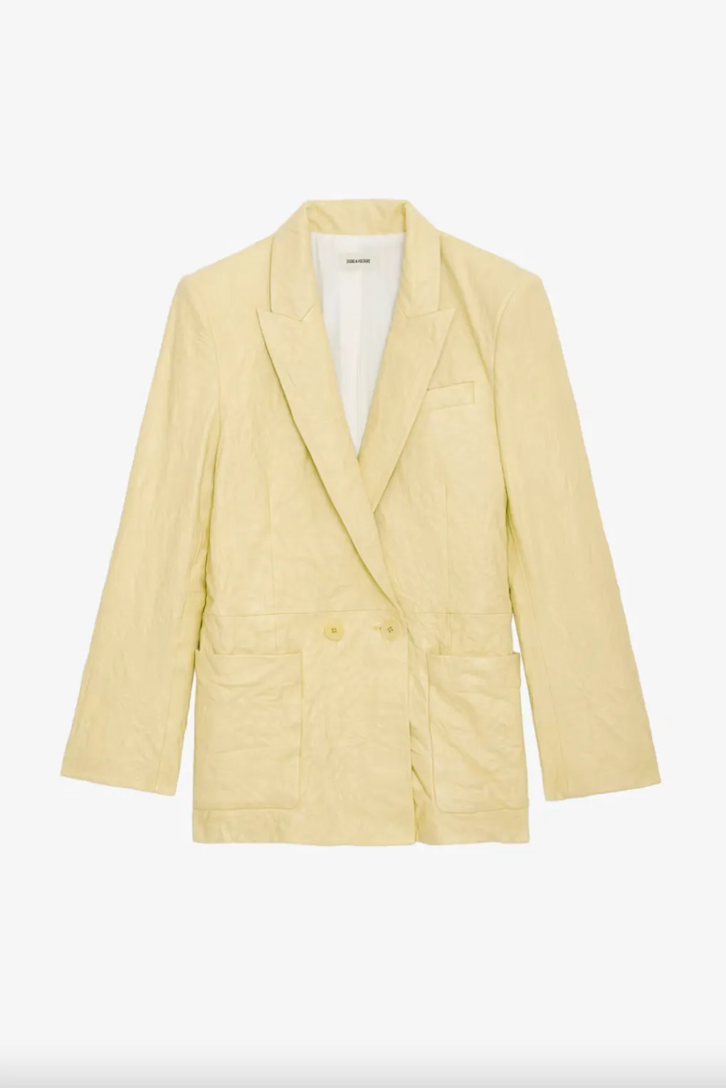 Visko Crinkled Leather Blazer - Shea