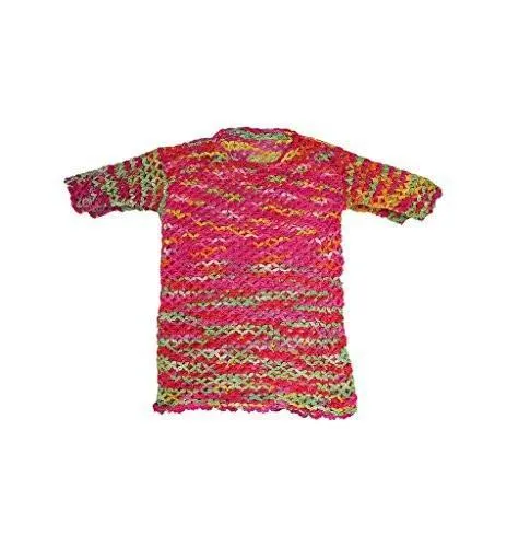 W GSH30 SHU-SHI Big Girls' Hand Crochet Net Top 100% Cotton