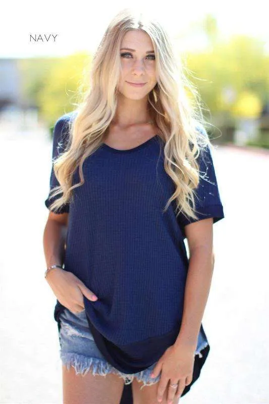 Waffle Detail Tunic | S-XL
