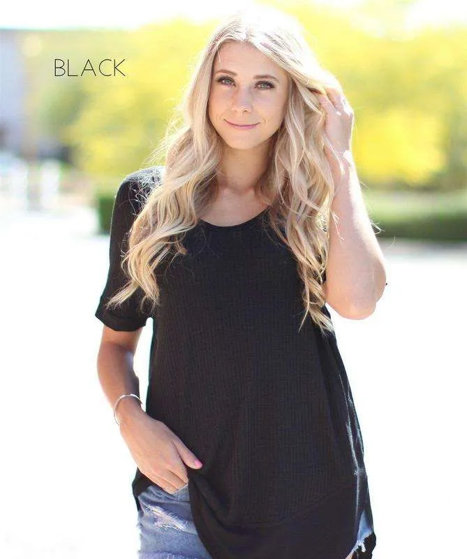 Waffle Detail Tunic | S-XL