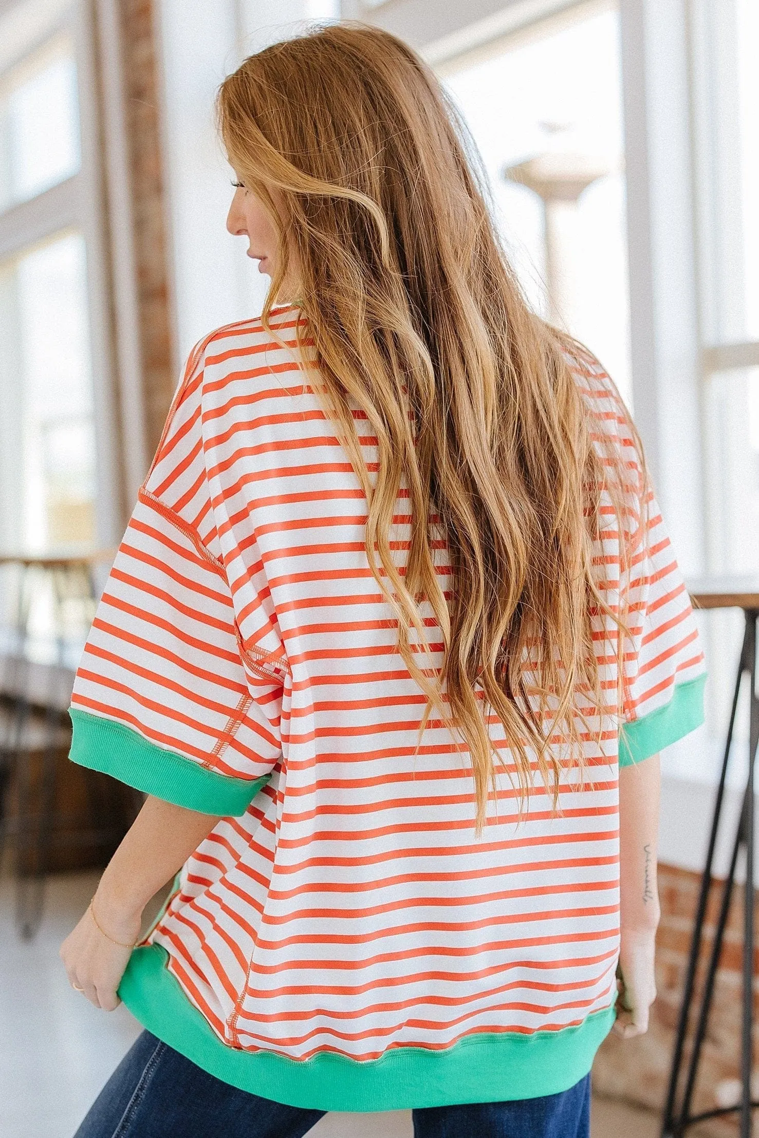 Wanda Colorblock Striped Tunic | DROPSHIP