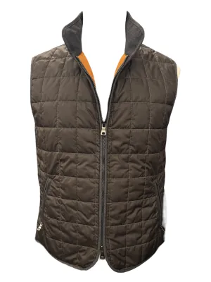 Waterville Theo Nylon Quilt Vest Chocolate