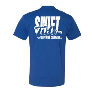 Wave Text Tee | Royal