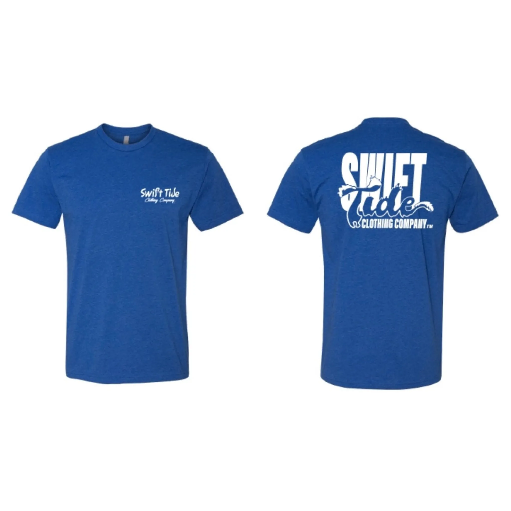 Wave Text Tee | Royal