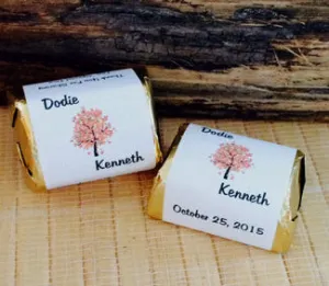 Wedding Candy Wrappers Fall