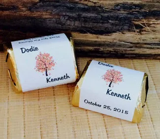 Wedding Candy Wrappers Fall