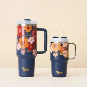 Wild About You Navy Tumbler