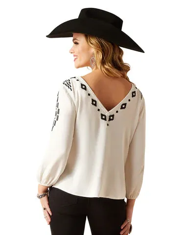 Woman's CALLIE 3/4 QUARTER SLEEVE TOP | 10047248