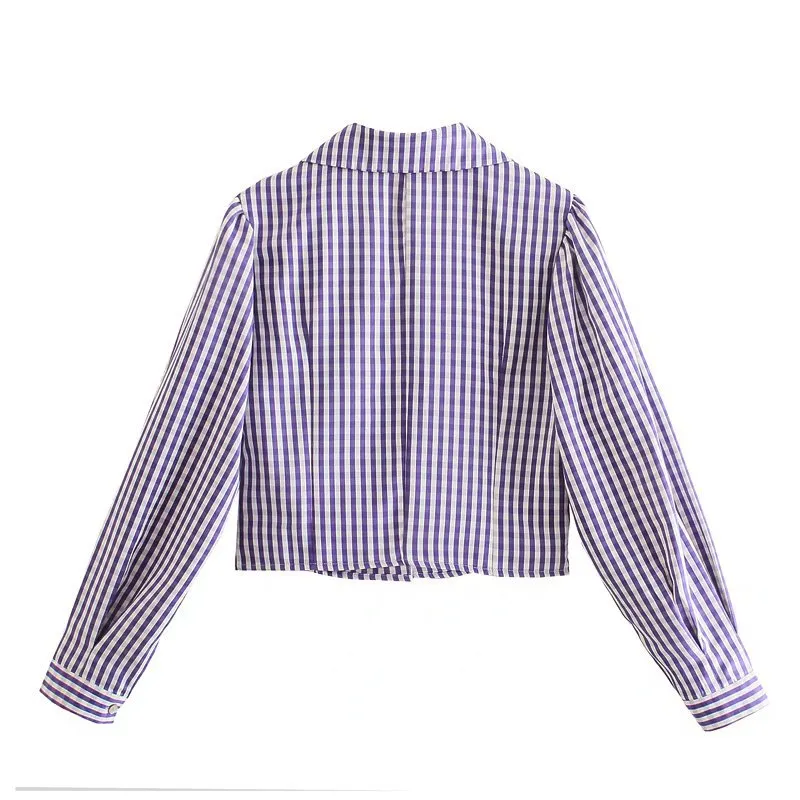 Women Fall Fall Fall Fall Zigezi Shirt Lapel Single Breasted Top